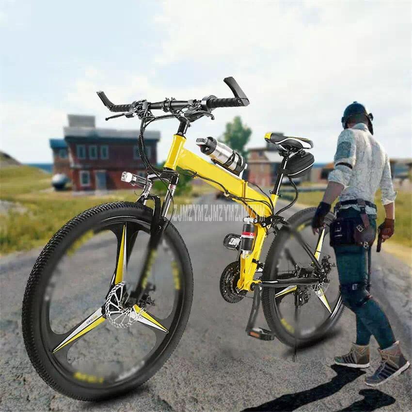 New 26 inch Electric Bicycle Foldable Magnesium Alloy Integrated Wheel Carbon Steel 36V 250W City/Mountain/Road  E Bike